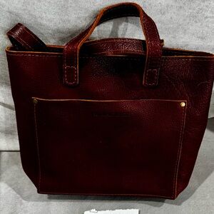 Portland Leather Goods zip Mini Crossbody Tote Bag